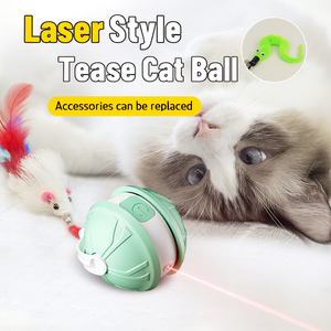 JZ Laser Laser giocattolo palla USB ricaricabile Smart ostacolo evitamento 360 rotolamento silenzioso motore OEM ODM - Product Image 3