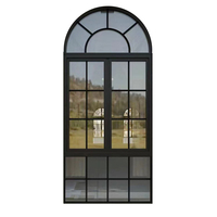Venta Directa de Fábrica, Ventanas Redondas de Aluminio para Iglesia con Arco Fijo, Diseño de Vidrio