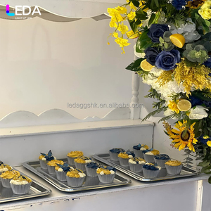 LEDA Hot Sale Multipurpose Cylinder Display Cart <b>Rolling</b> Food Flower <b>Rack</b> for Event Retail Decoration - Product Image 4