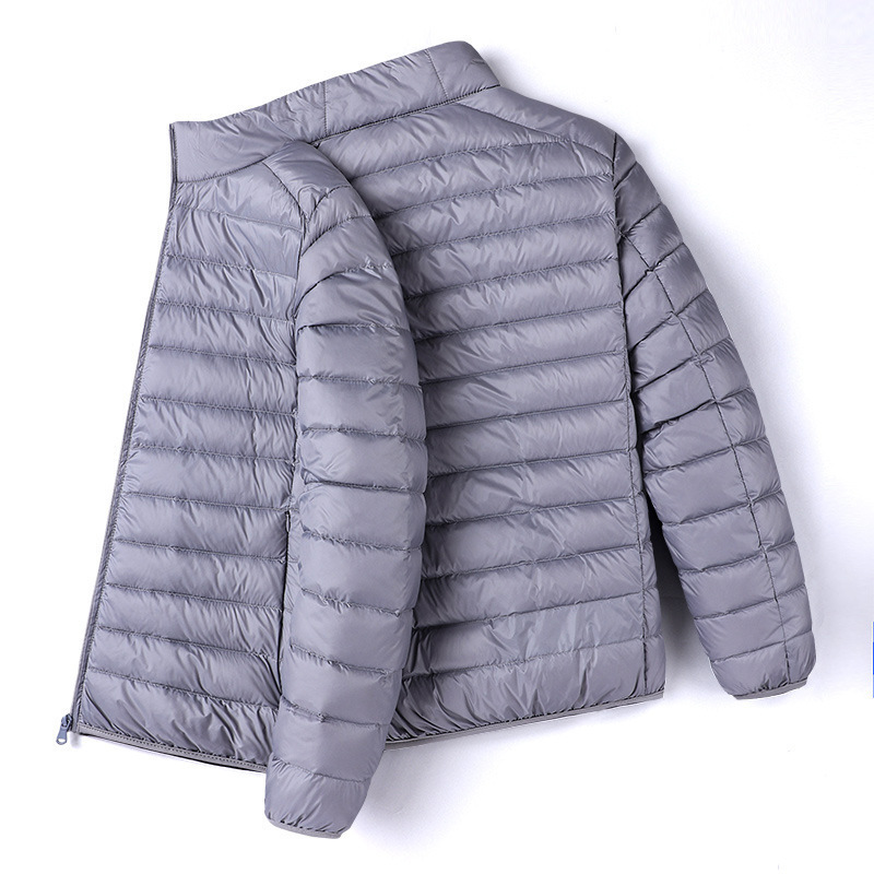 Gris [chaqueta de algodón con cuello alto]