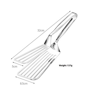 Acier inoxydable 304 Spatule Miroir Polonais Clip Ustensile pour Poisson Nourriture Pain Cuisson Steak Friture Lavage À <span class=keywords><strong>La</strong></span> Main Seulement - Product Image 4