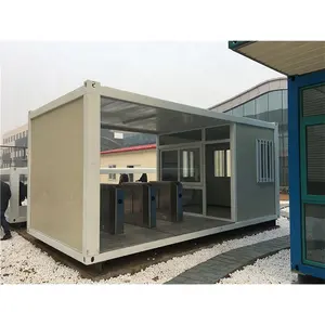 中国供应商扁平包装现代设计平台准备使用模块化多用途预制钢集装箱房屋