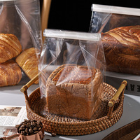 Sachets Doypack Transparents en Gros pour Emballage, Sacs à Pain Carrés en Plastique avec Fermeture Roulée en Fil de Fer