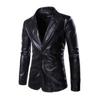 Veste de Soirée Homme Slim Fit Solid Shiny en Or Argent Noir pour Mariage Prom Casual Blazer Veste Automne Saison avec Logo Devant