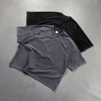 Kaos Raglan Lengan Pendek Oversize Streetwear Custom Batik Acid Washed 100% Katun Berat 285GSM Tersedia