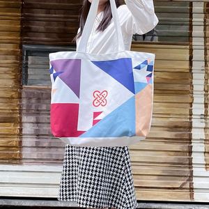 Custom <b>Printed</b> Plain Cotton Eco-friendly Grocery Shopping Tote Bag 10/12/16 oz Canvas Tote Bag for Women - Product Image 3