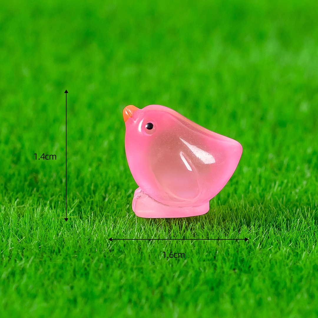 Rose red/luminous yellow chicken