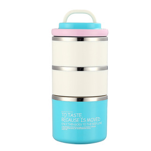 Insulated Lunch Box Set Vacuum Sealed Portable <b>Soup</b> <b>Container</b> For Office Student Meals Mini Size Cylinder Shape - Product Image 3