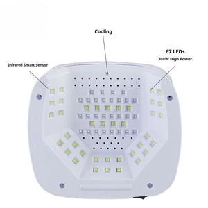 Lámpara LED de alta potencia para uñas de 308W, lámpara de plástico para hornear uñas con detección inteligente para salones, terapia de luz especial - Product Image 4