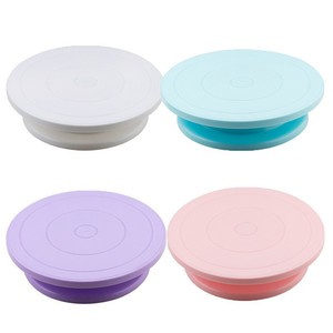 <b>Cake</b> <b>Decorating</b> <b>Turntable</b> Plastic Rotary Table Round Black Baking Utensil <b>Cake</b> Tools - Product Image 2