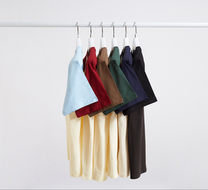 เสื้อยืดแขนสั้นคอตตอน 100% 210gsm ทรงแร็กแลน ไหล่ตก  แบบเรียบ  สำหรับผู้ชาย  รับสกรีนโลโก้  สไตล์สตรีทแวร์  ทรงปกติ - Product Image 1