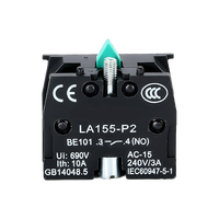 XB2-BC42 du fabricant LVMA Bouton d'alimentation à réarmement automatique Bouton 22mm Tête champignon Bouton poussoir en métal 10A Max. 220V