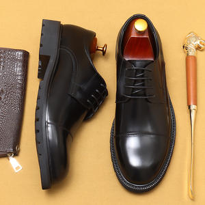 รองเท้าทำงานผู้ชายสไตล์ลำลองแบบใหม่สำหรับฤดูใบไม้ผลิ หนังแท้หลายชั้น พื้นหนา เหมาะสำหรับใส่ทำงานอย่างเป็นทางการ - Product Image 4