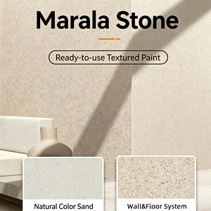 Peinture murale minérale inorganique Mara, effet <span class=keywords><strong>pierre</strong></span> naturelle, sans mastic ni apprêt, revêtement artistique imperméable - Product Image 4