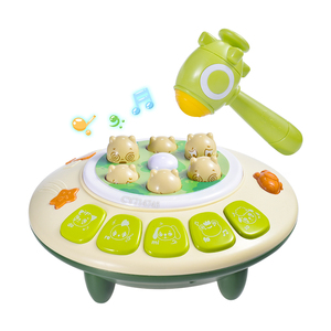 <span class=keywords><strong>Jeu</strong></span> musical multifonctionnel à piles, clavier accordéon éducatif et jouet Whack-a-Mole à thème dessin animé - Grande Vente - Product Image 2