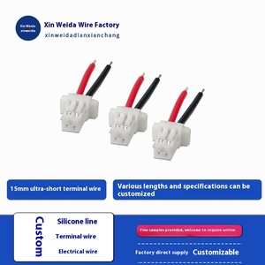 <span class=keywords><strong>2</strong></span>.54 diretta in fabbrica filo terminale blu Silicone bianco doppio cablaggio per autoveicoli cavo elettronico morsettiera blocchi - Product Image 5