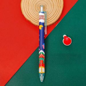 Christmas Plastic Ballpoint Pen Santa Claus and Reindeer Patterns <b>Creative</b> Gel Pens for Corporate Events and <b>Gifting</b> to Children - Product Image 2
