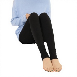 Leggings de Invierno para Mujer, Estilo Coreano, Forrados de Felpa, Transpirables, con Puños en los Tobillos, Hechos a Medida, Talla Grande, de una Pieza - Product Image 3