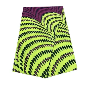 Nouveau style Africain imprimé tissu 100% Polyester Africain cire tissu imprimé 6 mètres