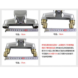 Juego de Ducha Chengming con Cabezal de Ducha Redondo Tipo Lluvia, 2 Manijas, Válvula de Cerámica, Grifo de Baño con Recubrimiento de Cobre Cromado - Product Image 2