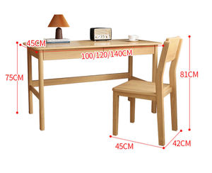 Modern Home 45CM Solid Wood Long Wall <strong>Narrow</strong> Double <strong>Desk</strong> for Study Work Home Office Furniture <strong>Computer</strong> <strong>Desks</strong> - Product Image 6