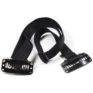 Logo personnalisé 1.5cm de large sangles de perruque réglables <span class=keywords><strong>noir</strong></span> bande de perruque élastique avec clip pour perruque <span class=keywords><strong>bandeau</strong></span> - Product Image 2