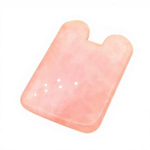 Plaque de massage en jade naturel en forme de cœur pour le <span class=keywords><strong>visage</strong></span> et le dos avec stimulation des méridiens linguaux - Product Image 1