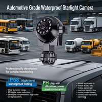 Caméra de vision latérale ultra grand angle 165 degrés Starlight AHD 1080P étanche IP68 pour la sécurité des véhicules, camions, bus et flottes