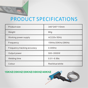 Cgsonic 20K tần số 2000W Điện cgsonic siêu âm tại chỗ thợ hàn, Hàn Giải pháp cho nhựa và không dệt vải - Product Image 3
