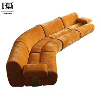 Canapé d'angle modulable et extensible en chenille, trois places, de luxe, pour salon, style nordique moderne, convertible en lit