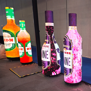 Custom Size <strong>Red</strong> Wine Beer Coke Can Bottle Sub-Shape AdvertisingP2 <strong>LED</strong> <strong>Display</strong> Play Video Bottle Ring Unique Creative Cube Screen - Product Image 6