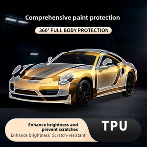 Film de protection de peinture TPU transparent de qualité supérieure 7,5 MIL, rouleau complet de 1,52 x 15 mètres / 5 x 50 pieds, autocollants de covering automobile - Product Image 5
