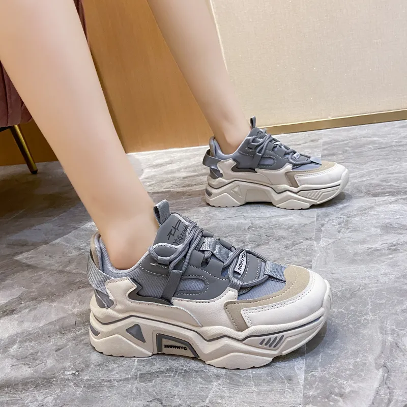 Mei MACLEOD Fashion Wedge Sneaker High Heel Sneaker Platform Ankel Booties Side Zipper Canvas Casual Shoes for Ladies Girls Students 
