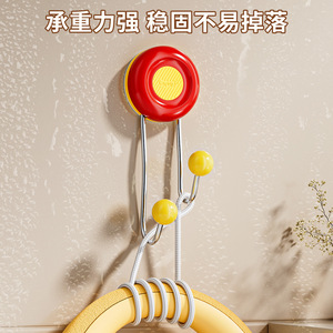 <b>Suction</b> Cup <b>Hook</b> Wall Mounted Heavy Duty Adhesive <b>Hook</b> For Doorway Clothes Storage Multi Functional Modern Design - Product Image 4