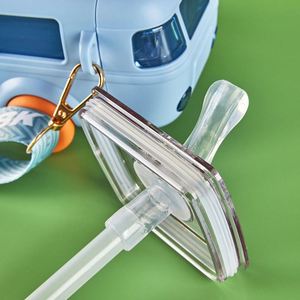 Bouteille d'eau minimaliste pour enfants de 500 ml sans BPA à double paroi avec paille rabattable pour l'école et le sport - Product Image 3