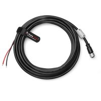 Cable de alimentación/electrónica Alvin's Cables M12 T-Code de 4 pines hembra con extremo abierto, clasificación IP67, revestimiento de PVC, 1m, blindado para cadena de arrastre, para Cognex 3D