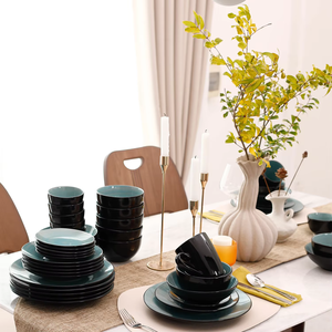 Semtember Promotion Round Kitchen Plates <b>Set</b> Ceramic Plates Bowls Exquisite High Quality Big Plates Unique Design <b>Dinnerware</b> <b>Set</b> - Product Image 2