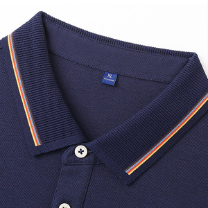 เสื้อโปโลผู้ชายแขนสั้นผ้าฝ้ายแท้สองสีชุดทำงานธุรกิจสวมใส่ทุกวันสั่งทำพิเศษสไตล์ระดับไฮเอนด์ - Product Image 2