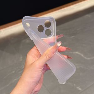 Suitable for iPhone 17/16 case 15 Pro corrugated pattern soft case for iPhone 14 high-transparency quick-change big <b>window</b> - Product Image 5