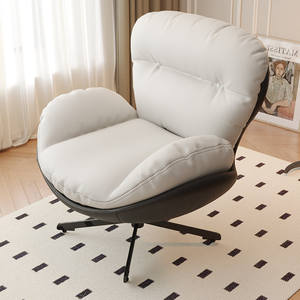 Ghế Sofa Đơn Thiết Kế Cao Cấp, Ghế Xoay Thư Giãn Hiện Đại, Nội Thất Nhà Ở, Phòng Khách, Ban Công, Phong Cách Wabi-Sabi, Chất Liệu Microfiber - Product Image 4