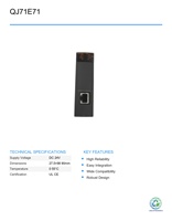Módulo de Comunicación Ethernet Serie Q M-ITSUB PLC QJ71E71-100 Usado, Controlador Lógico Programable para Automatización Industrial
