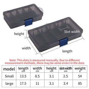 Boîte à leurres transparente durable à 5 compartiments, étanche, petite boîte de rangement en plastique pour accessoires et appâts, boîtes de pêche - Product Image 5