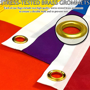 โรงงานผลิตภัณฑ์ส่งเสริมการขายขายส่ง3x5ft 100% โพลีเอสเตอร์ Bandera <span class=keywords><strong>Lgtb</strong></span> กลางแจ้งตกแต่งที่กำหนดเองธงรุ้ง - Product Image 4