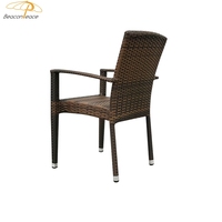 Chaise monobloc empilable fauteuils terrasse luxe fauteuil style traditionnel en rotin pour restaurant