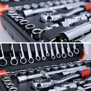 61 Uds nueva llave multifuncional llave mecánica combinación Kit de enchufe caja de herramientas de reparación de automóviles - Product Image 6