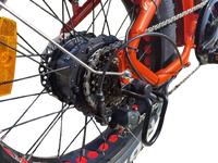 Vélo électrique à double batterie 1500W, moteur Hentach 60V, double batterie lithium, fourche Exsho, pneus Kenda 20 pouces, couple 150N, 60+ km/h, frein Gemma, 7 vitesses