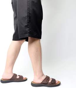 TIESTRA Sabot da Uomo in Pelle con Chiusura a Strappo Pantofole con Suola in Gomma Antiscivolo <span class=keywords><strong>Sandali</strong></span> Estivi Morbidi per <span class=keywords><strong>Mare</strong></span> Spiaggia e Attività all'Aperto - Product Image 5