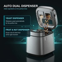 Machine à pain arabe intelligente SC-3206 Shinechef, machine à pain sans gluten avec distributeur automatique de fruits et de noix et balance numérique intégrée
