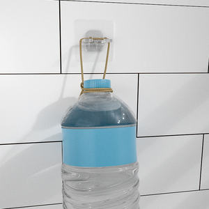 Support de rasoir auto-adhésif en acier inoxydable de style moderne, crochets muraux en PVC pour solution de rangement de télévision, magasin, salles de bain - Product Image 6