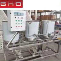 Équipement de brasserie artisanale GHO 100L avec 3 cuves de fermentation et cuve sous pression, système de brassage de bière facile à utiliser